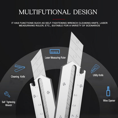 6 in 1 Stainless Steel Utility Knife for Camping