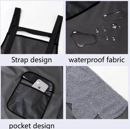 Adjustable Oil-Water Proof Transparent Cooking Apron