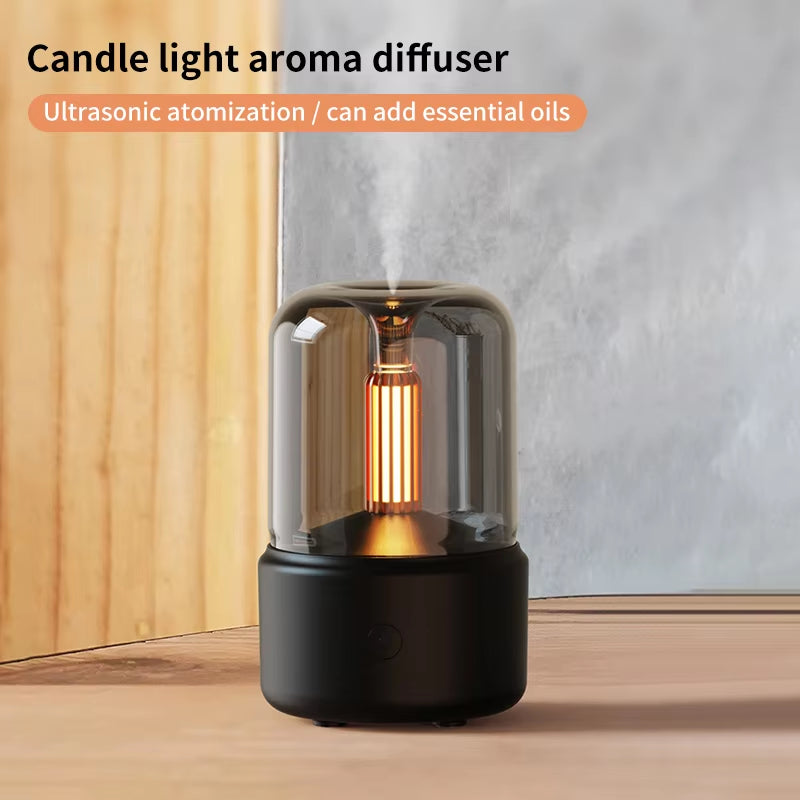 Creative Candlelight Aromatherapy Machine Usb Plug-In Desktop Ambience Candlelight Home Aromatherapy Humidifier