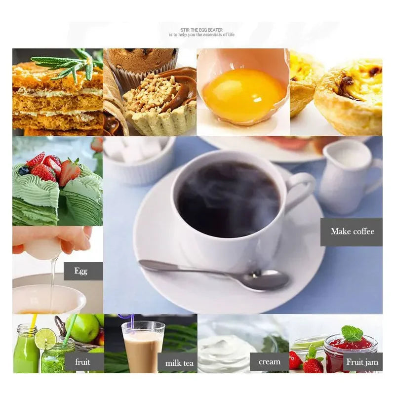 Milk Frother Handheld Foamer Coffee Maker Egg Beater Chocolate/Cappuccino Stirrer Mini Portable Blender Kitchen Whisk Tool