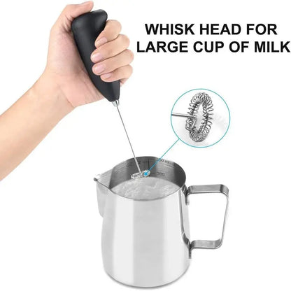 Milk Frother Handheld Foamer Coffee Maker Egg Beater Chocolate/Cappuccino Stirrer Mini Portable Blender Kitchen Whisk Tool