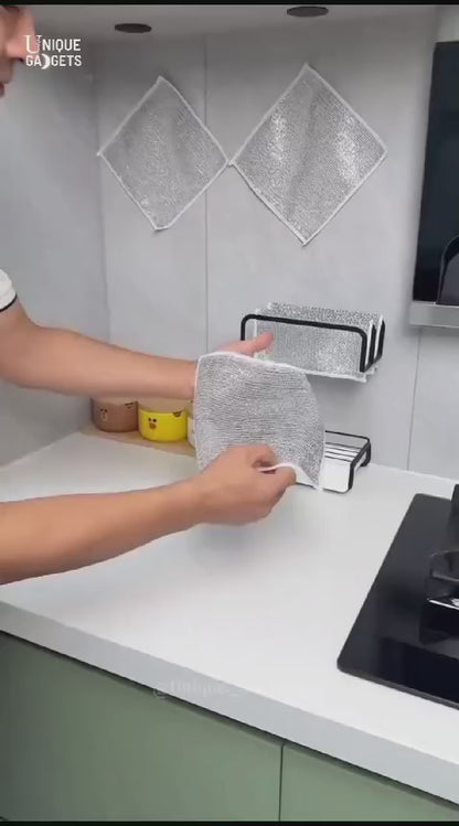 Multipurpose Wire Dishwashing Rags for Wet & Dry – Pack of 10